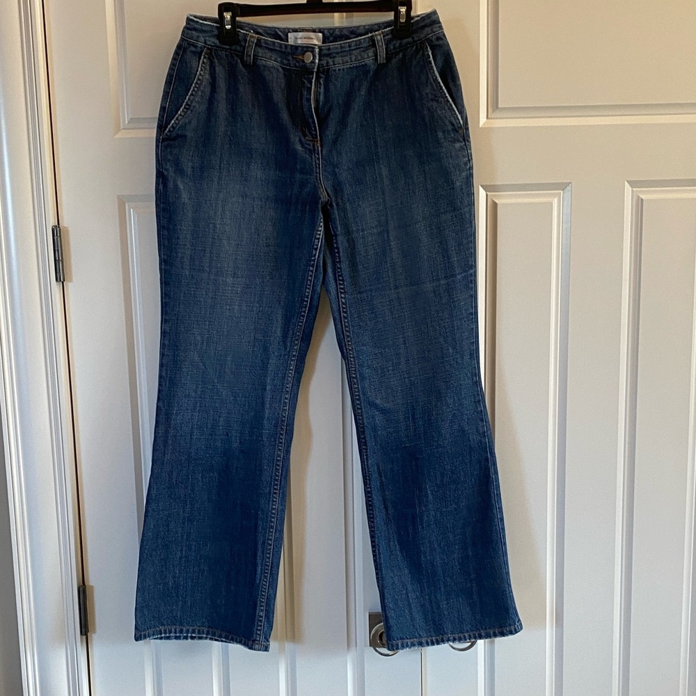 Isaac Mizrahi Dark Blue Flare Jeans